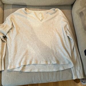 Aritzia waffle shirt